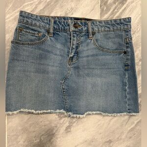 Lucky Brand blue jean mini Skirt size 14